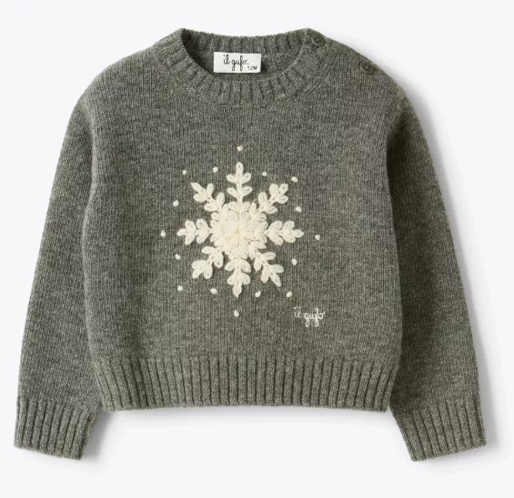 Pull en laine avec flocon