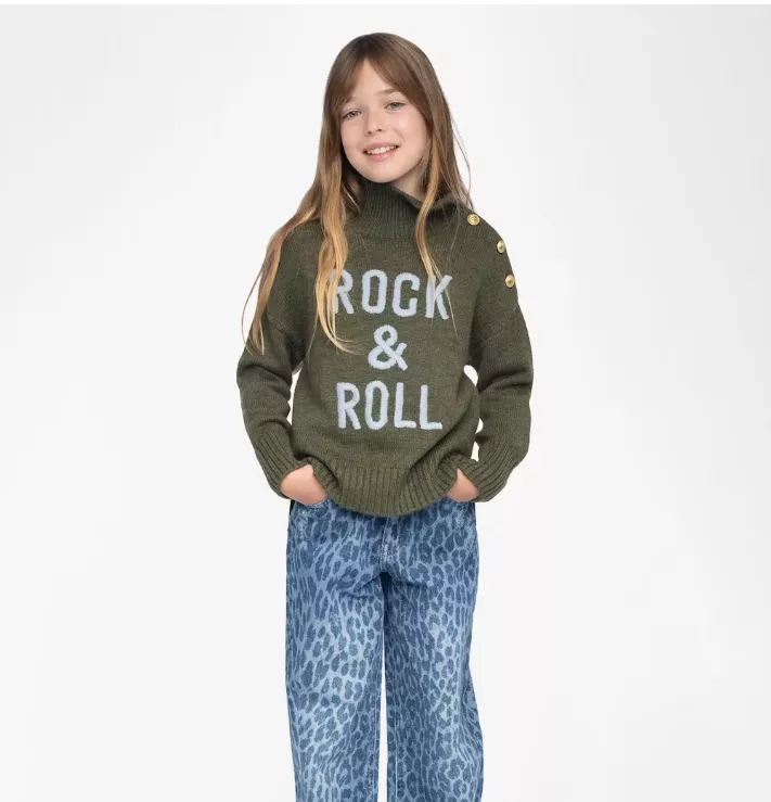 Pull ROCK&ROLL, col montant (14-16ans), Zadig&Voltaire