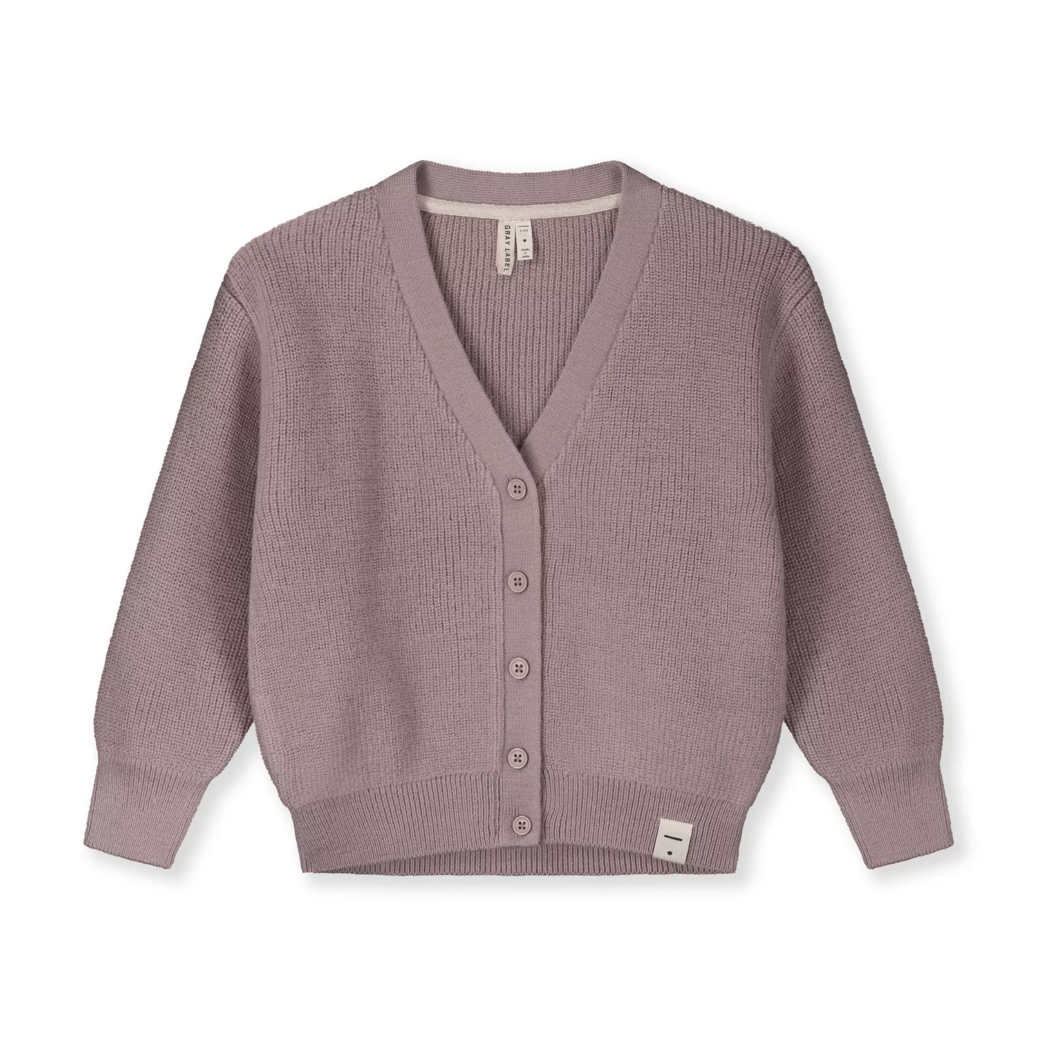 Cardigan junior en mérinos Gray Label