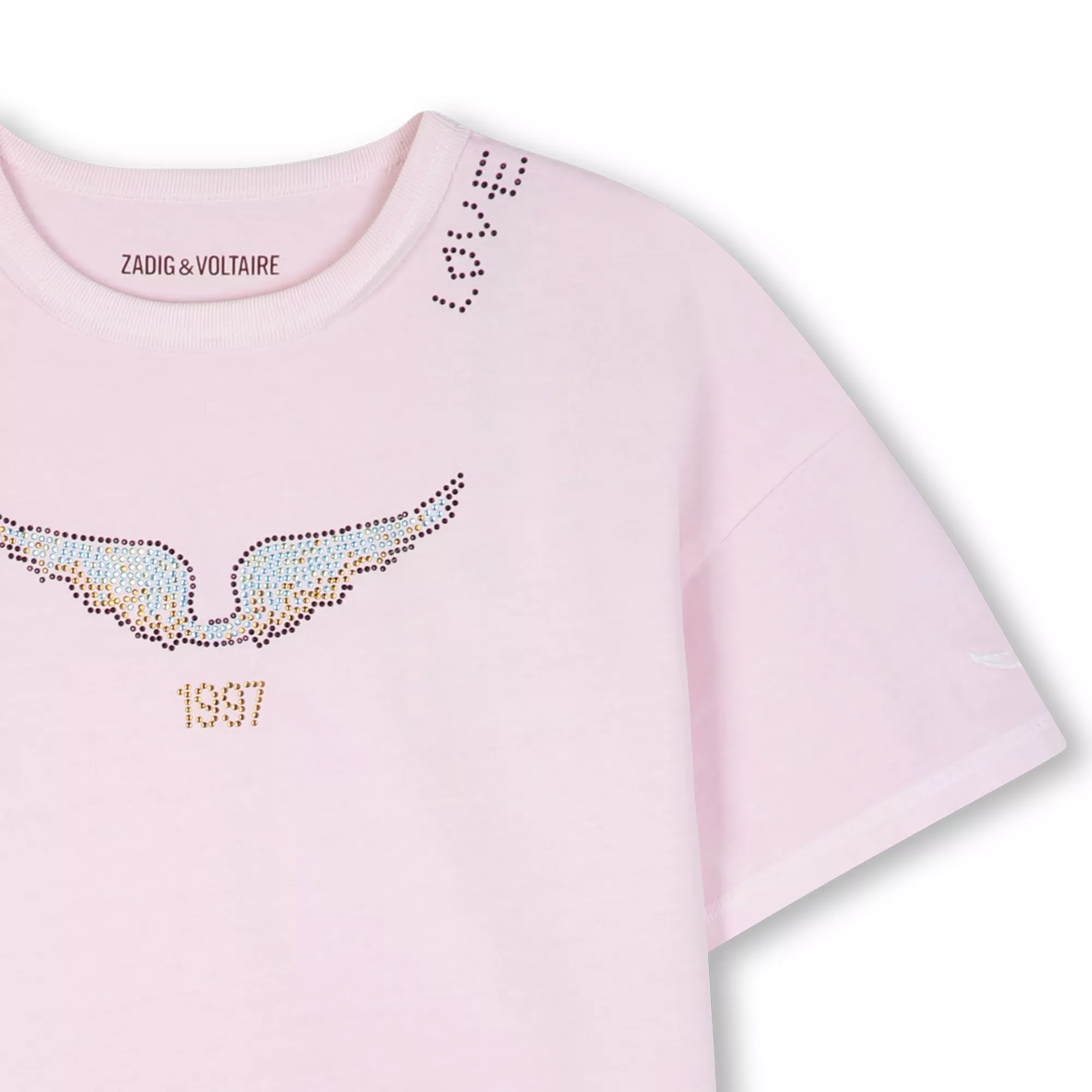 T-shirt manches courtes strass. Zadig&Voltaire
