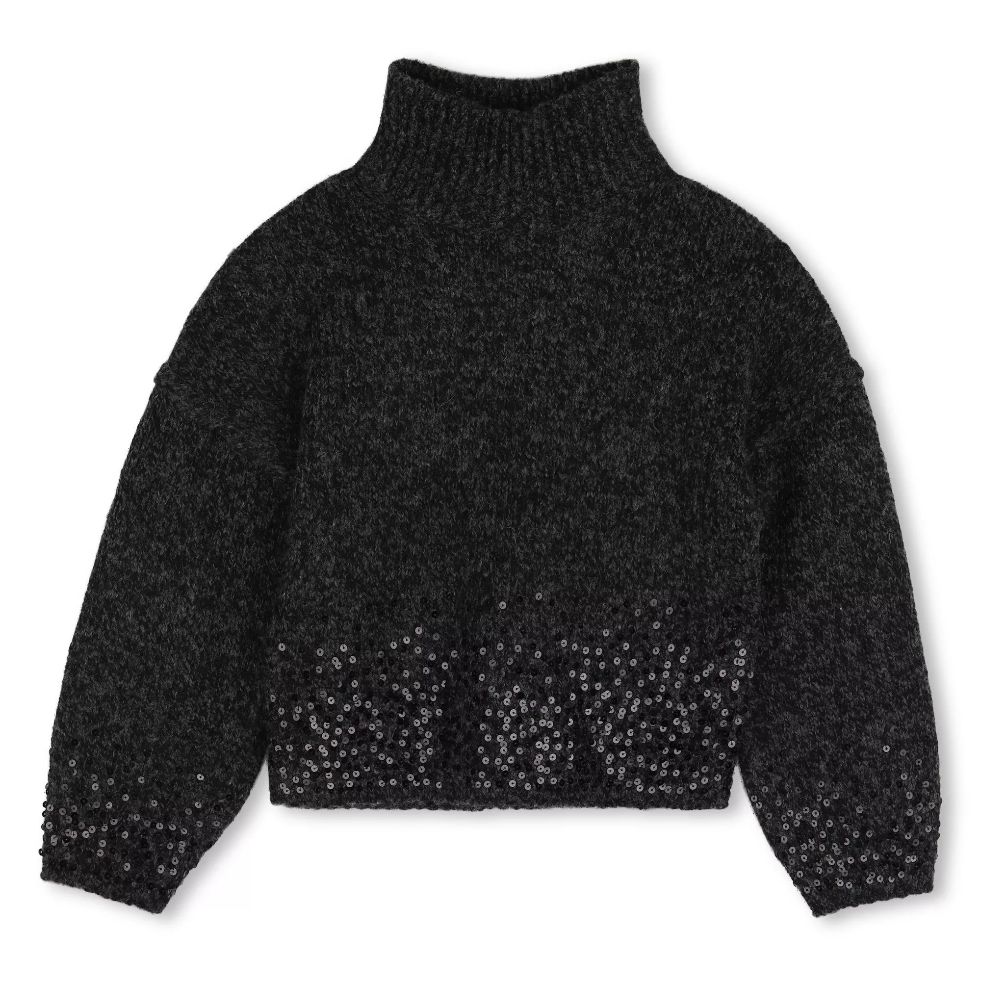 Pull col roulé sequins (10-12ANS). Zadig&Voltaire