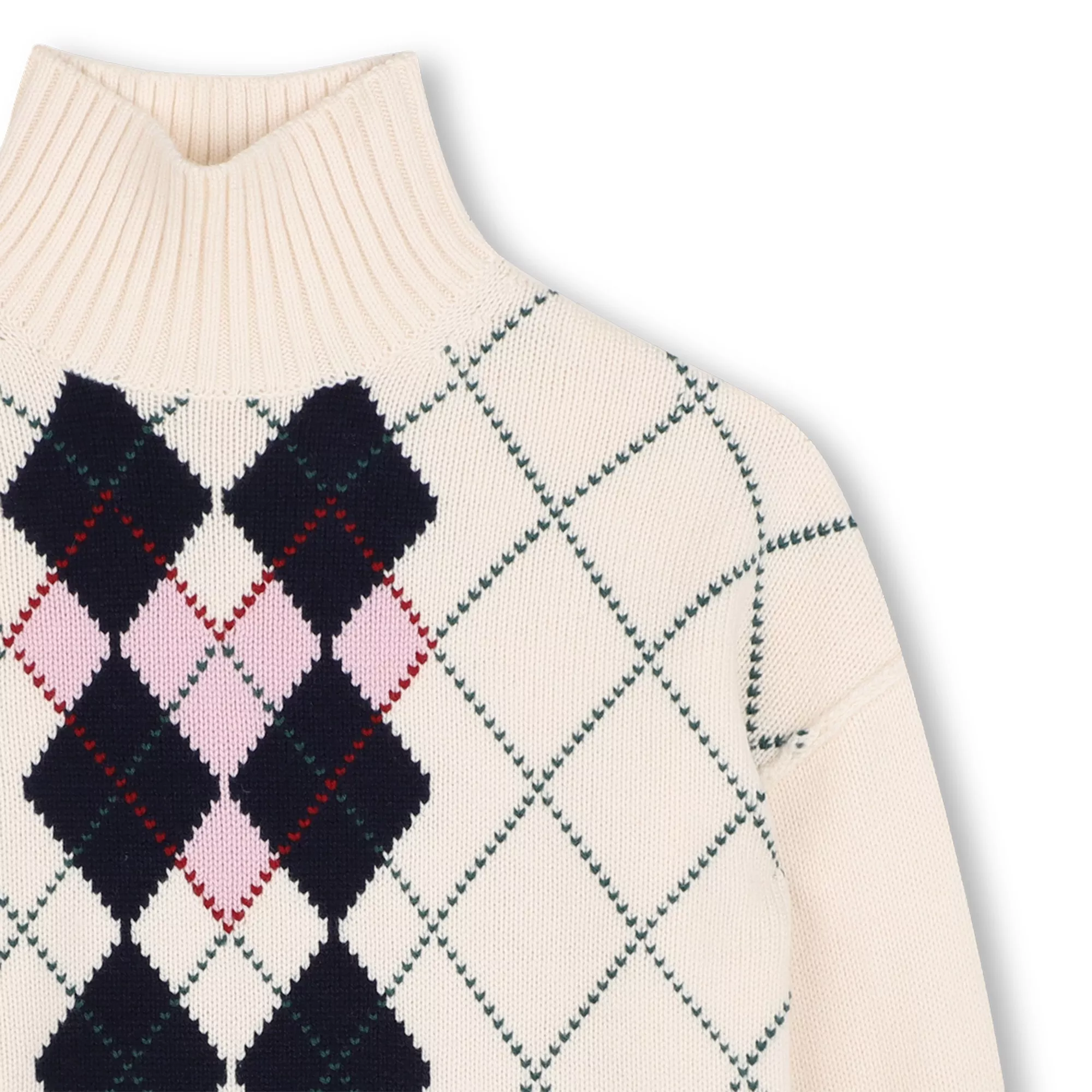 Pull girl col roulé argyle (10-12ANS), Zadig&Voltaire