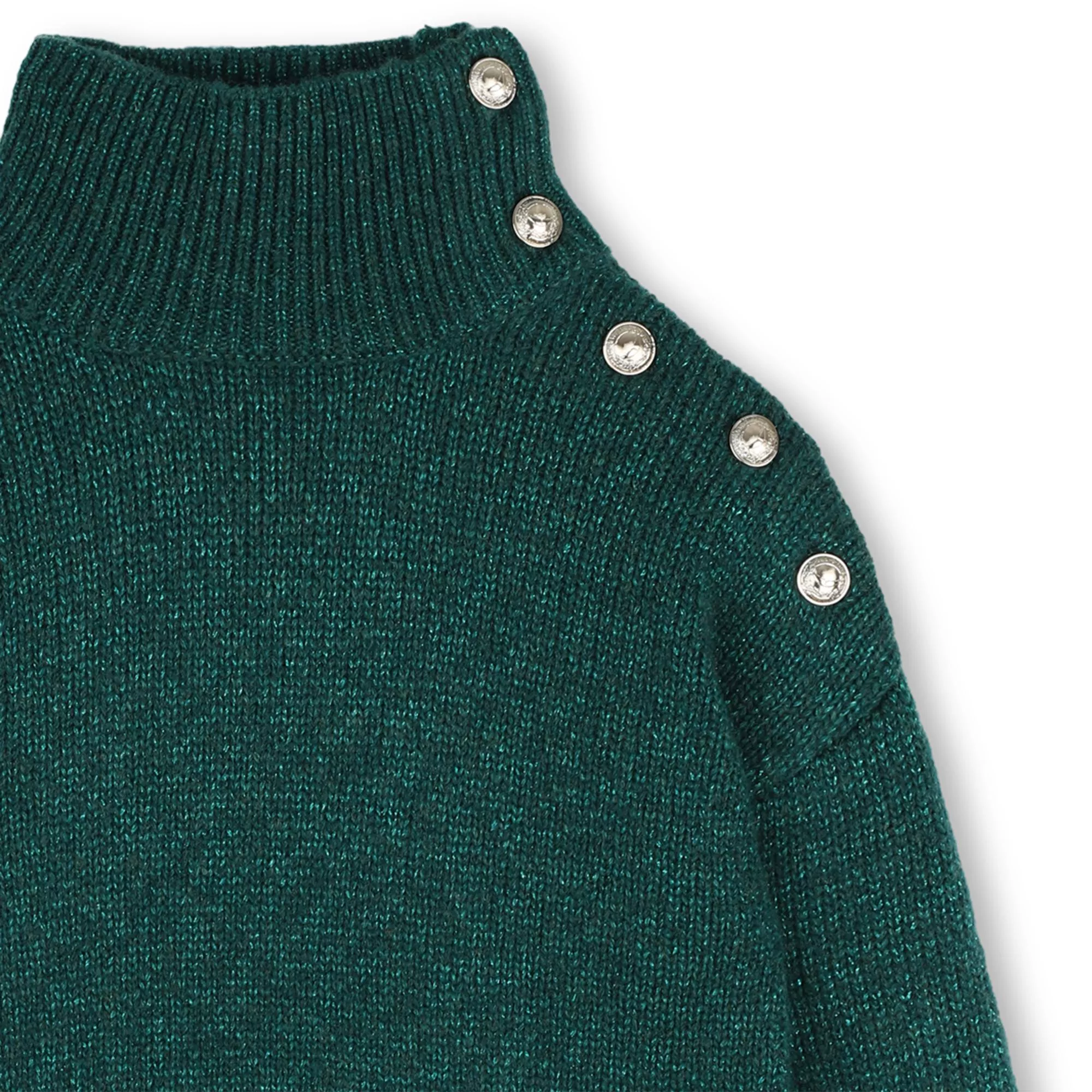 Pull col roulé boutons ROCK (10/12ANS). Zadig&Voltaire