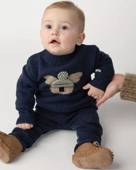 Sweater bébé DENN en merino, Donsje