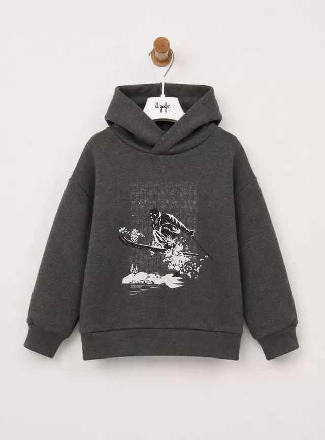 Sweat à capuche skieur, Il Gufo