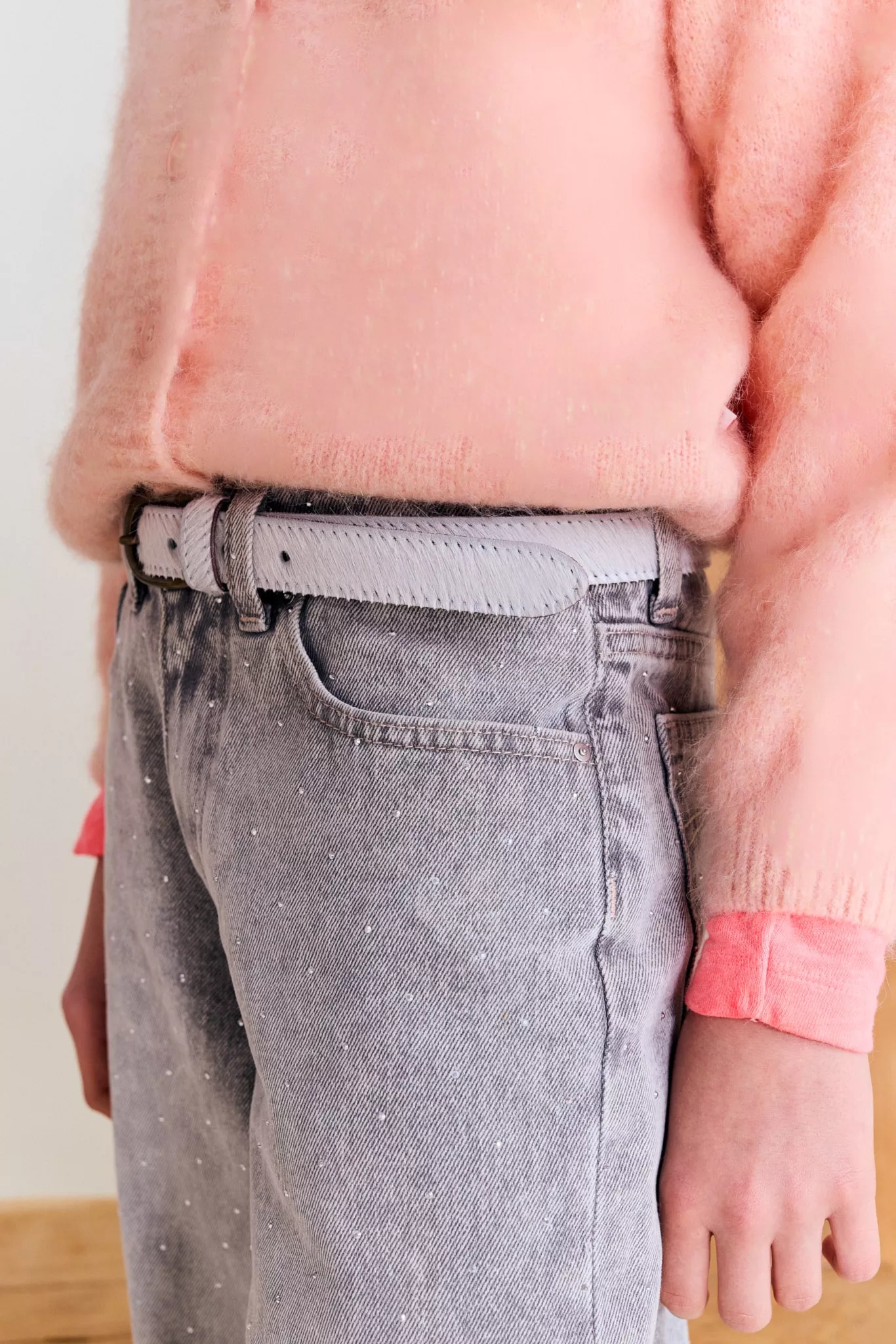 Jeans petits strass, AO76