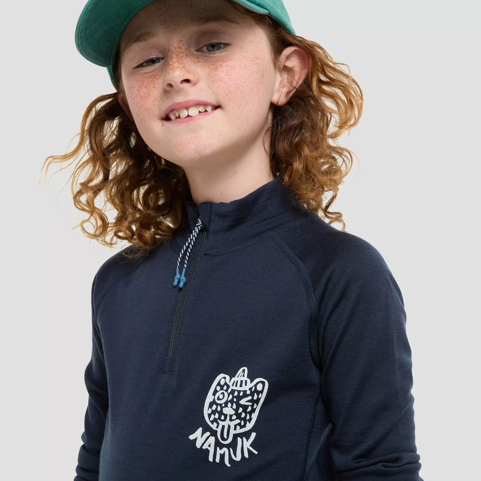 Pull thermique merino demi-zip, NAMUK